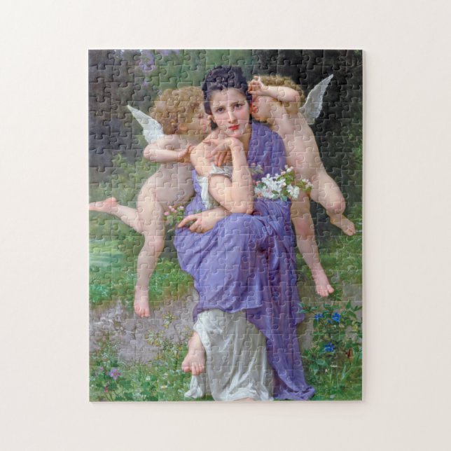 Puzzle Mujer con Cupido, Bouguereau (Vertical)