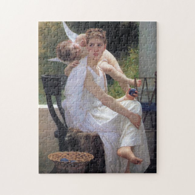 Puzzle Mujer con Cupido, Bouguereau (Vertical)