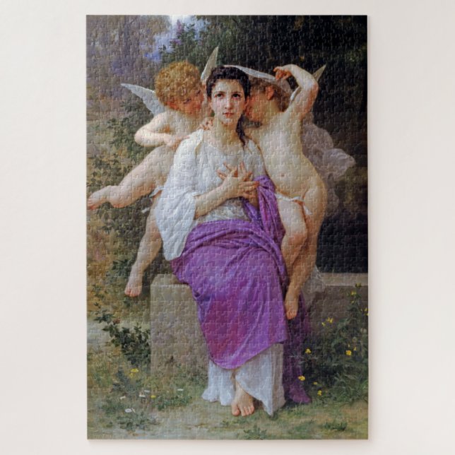 Puzzle Mujer con Cupido, Bouguereau (Vertical)