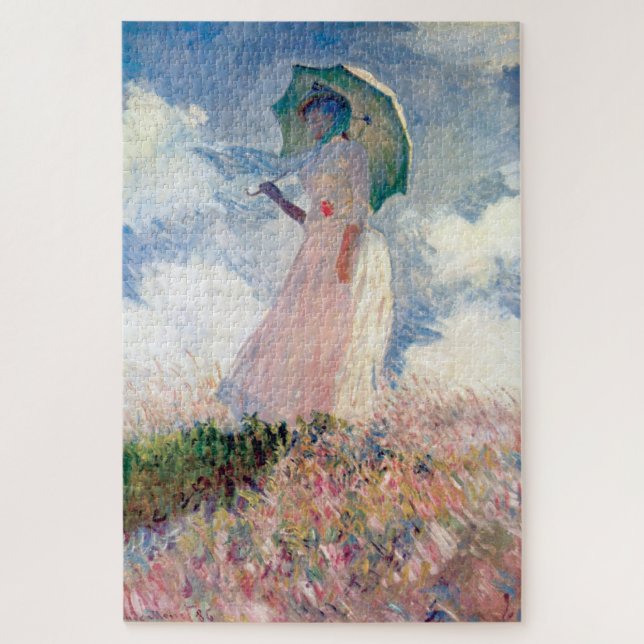 Puzzle Mujer con Parasol, Claude Monet, 1886 (Vertical)