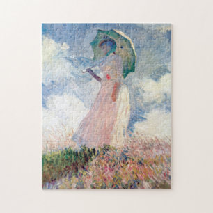 Puzzle Mujer con Parasol, Claude Monet, 1886
