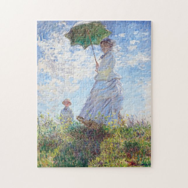 Puzzle Mujer con parasol de Claude Monet (Vertical)