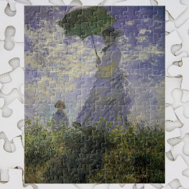 Puzzle Mujer con parasol de Claude Monet, arte vintage