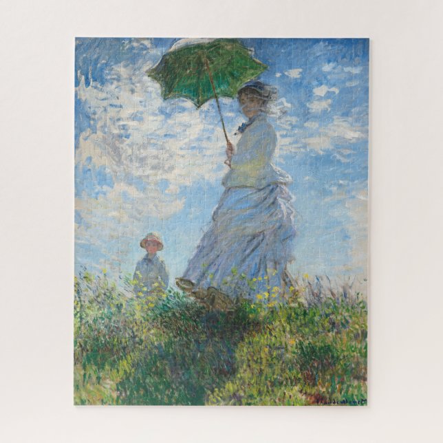 Puzzle Mujer con Parasol, Madame Monet y su hijo (Vertical)
