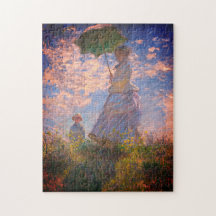 Mujer con parasol - Madame Monet y su hijo