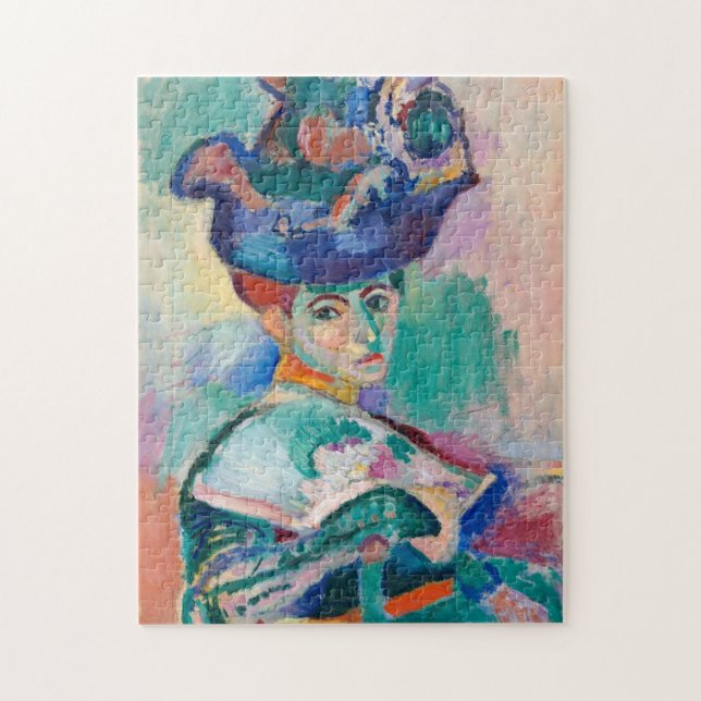 Puzzle Mujer con sombrero de Henri Matisse (Vertical)