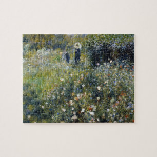 Puzzle Mujer con sombrilla en un jardín por Auguste Renoi