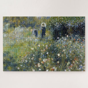 Puzzle Mujer con sombrilla en un jardín por Auguste Renoi