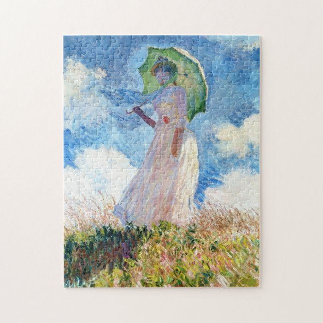 Puzzle Mujer con un arte vibrante Parasol Claude Monet (Vertical)