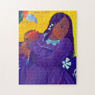 Puzzle Mujer con un mango, Gauguin