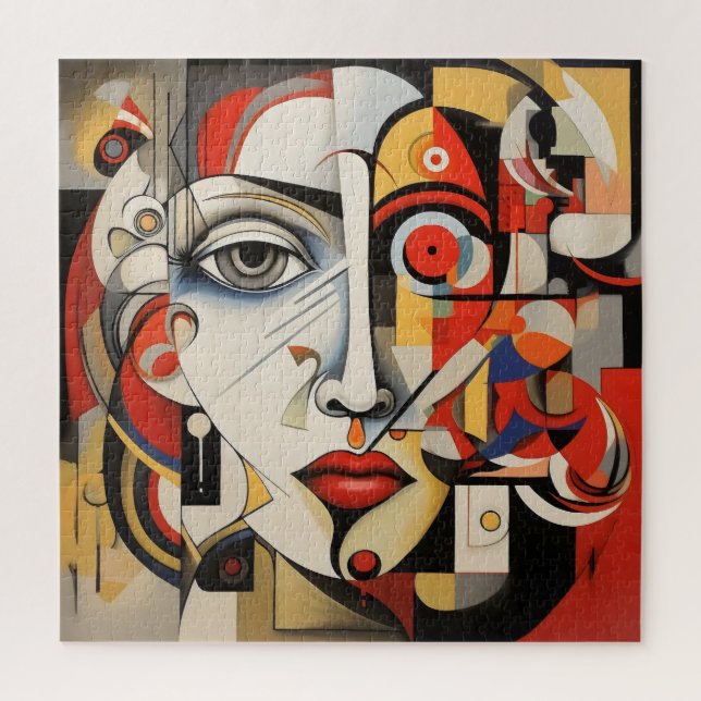 Puzzle Mujer cubista Resumen Arte (Vertical)