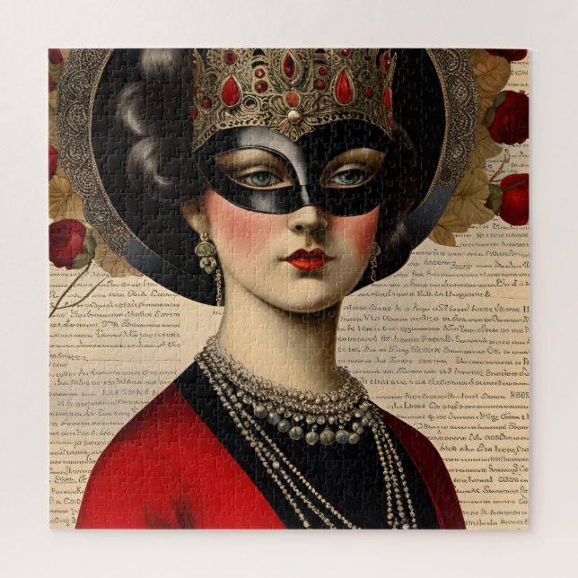 Puzzle Mujer de baile de máscaras (Vertical)