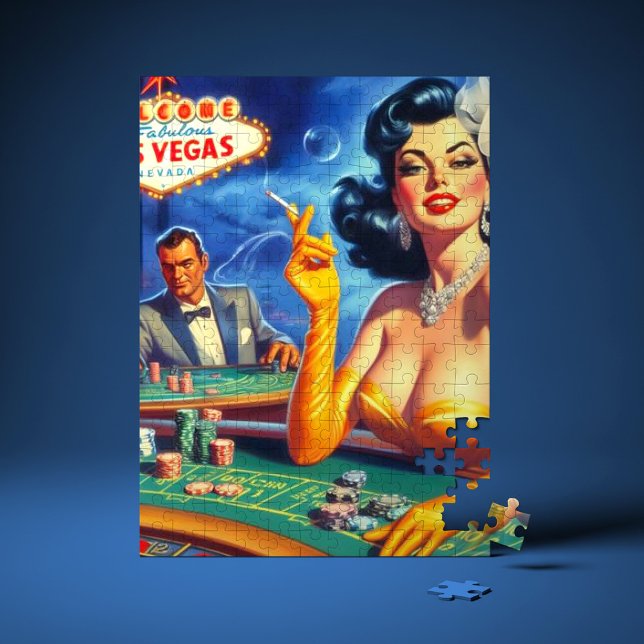 Puzzle Mujer de Casino Vintage (Subido por el creador)