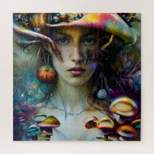 Puzzle Mujer de Fantasía de Hongos