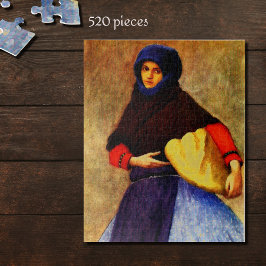 PUZZLE MUJER DE KALOCSA CON VESTIDO DEL DÍA LABORAL