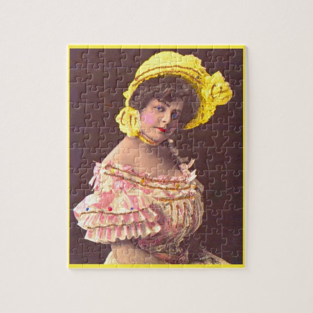 Puzzle Mujer de los años 1890 vestida con patatas fritas (Vertical)