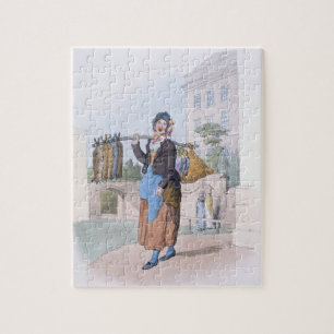 Puzzle Mujer del conejo, del "traje de Gran Bretaña", pu
