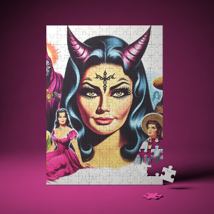 Puzzle Mujer diablo vintage