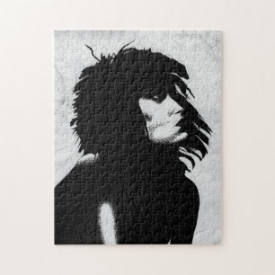 Puzzle Mujer Diosa Gótica Icono de la Moda Arte