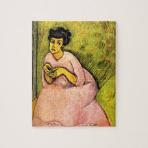 Mujer en arte rosa (mujer elegante) (retrato femen