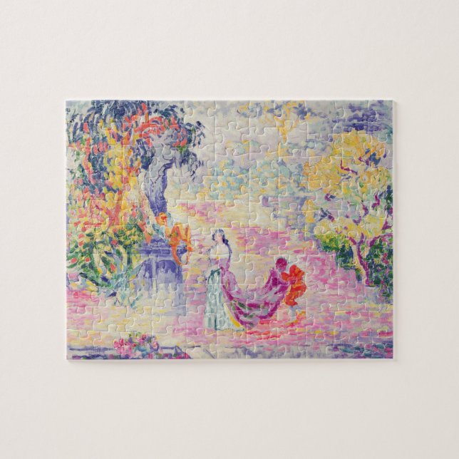 Puzzle Mujer en el parque, 1909 (aceite en lona) (Horizontal)