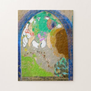 Puzzle Mujer en la ventana, Redon