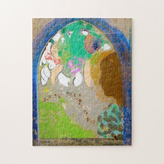 Puzzle Mujer en la ventana, Redon (Vertical)