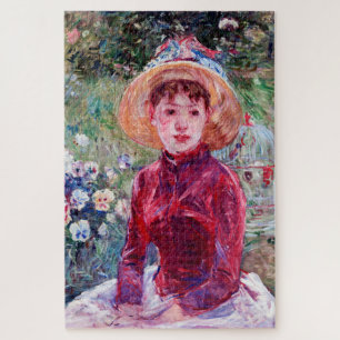 Puzzle Mujer en rojo, Berthe Morisot