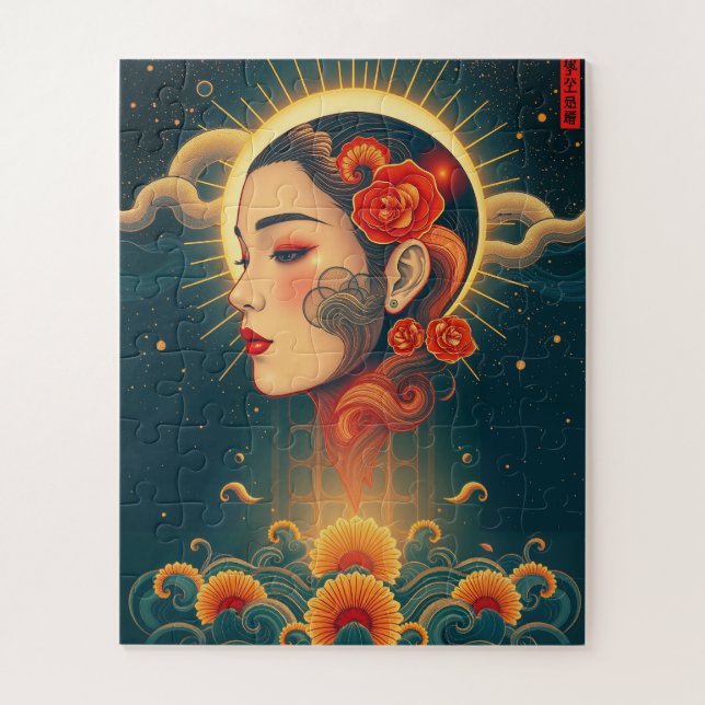 Puzzle Mujer fabulosa de la época (Vertical)