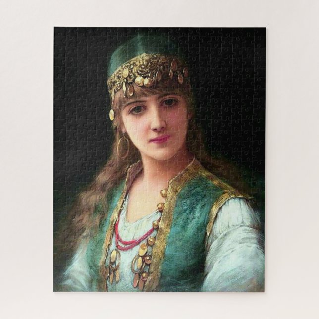 Puzzle Mujer gitana victoriana elegante bailarina de vien (Vertical)