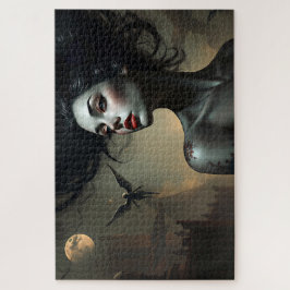 Puzzle Mujer gótica - Arte de fantasía oscuro
