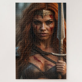 Puzzle Mujer guerrera de Red Haired
