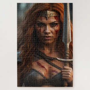 Puzzle Mujer guerrera de Red Haired