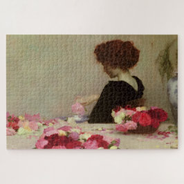 Puzzle Mujer haciendo Pot Pourri (por Herbert Draper)