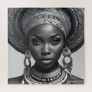 Puzzle Mujer hermosa africana
