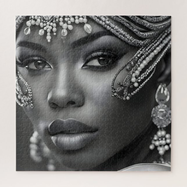Puzzle Mujer hermosa africana (Vertical)