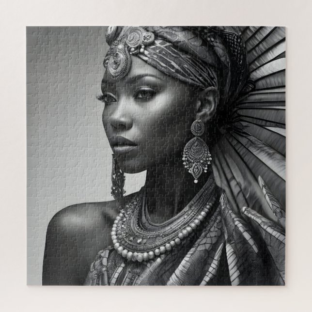 Puzzle Mujer hermosa africana (Vertical)