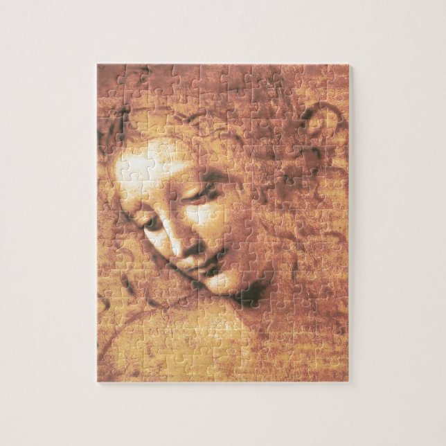 Puzzle Mujer hermosa de Leonardo da Vinci (Vertical)