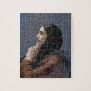 Puzzle Mujer joven en el rezo, 1879 (aceite en lona)