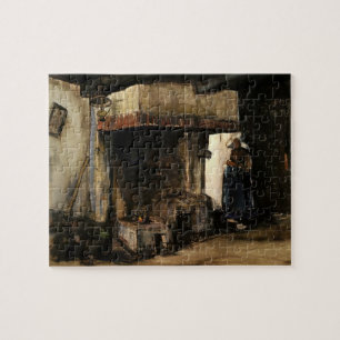 Puzzle Mujer junto a una chimenea de Vincent van Gogh