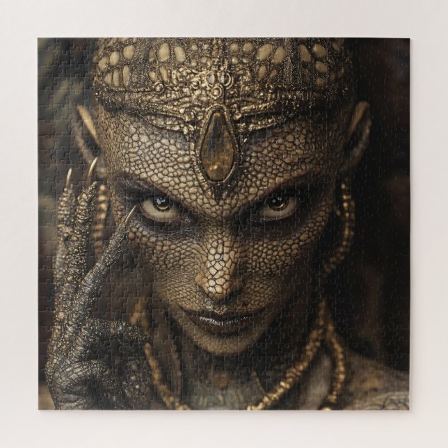 Puzzle Mujer Lagarto Alien (Vertical)