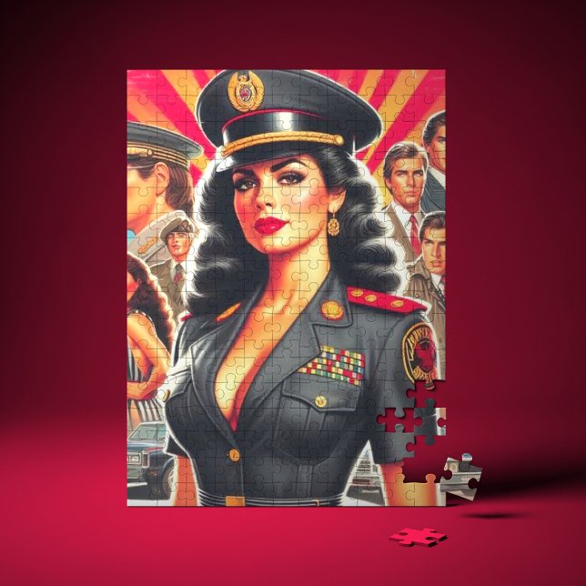 Puzzle Mujer militar retro (Subido por el creador)