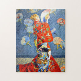 Puzzle Mujer Monet en traje japonés