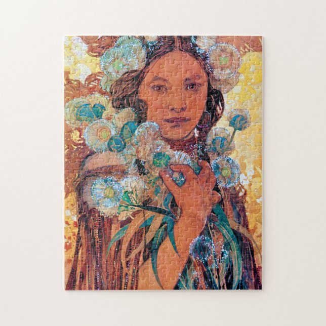 Puzzle Mujer nativa norteamericana, Mucha (Vertical)