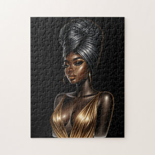 Puzzle Mujer negra melanina sista chicas de piel marrón