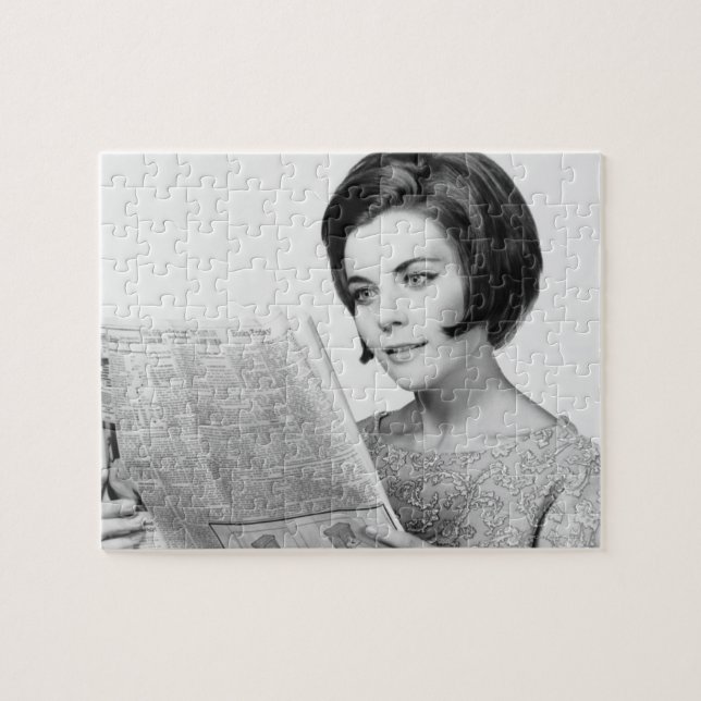 Puzzle Mujer Newpaper de lectura (Horizontal)