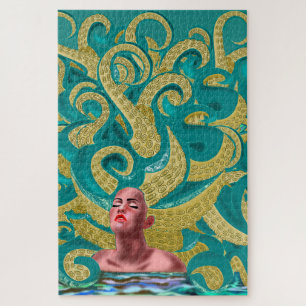 Puzzle Mujer Pulpo - Arte