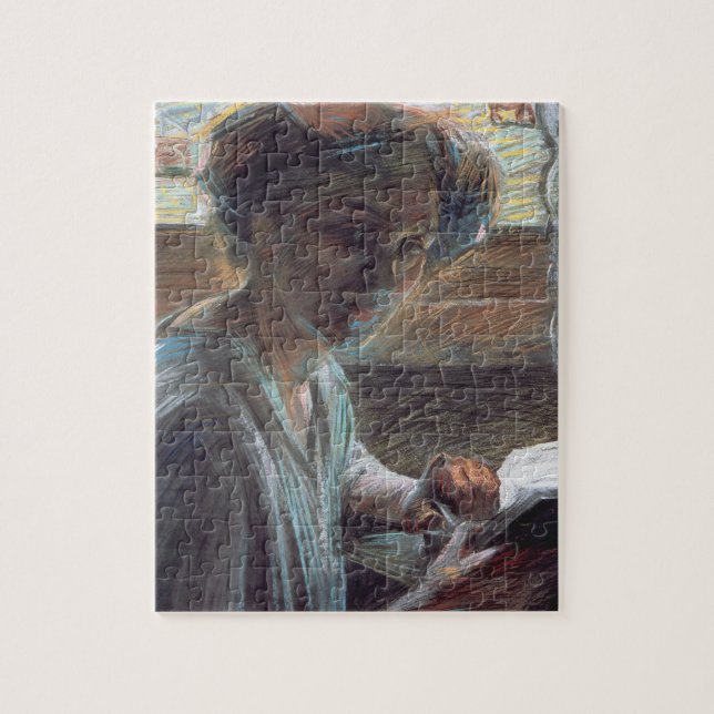 Puzzle Mujer Reading, 1909 (aceite en lona) (Vertical)
