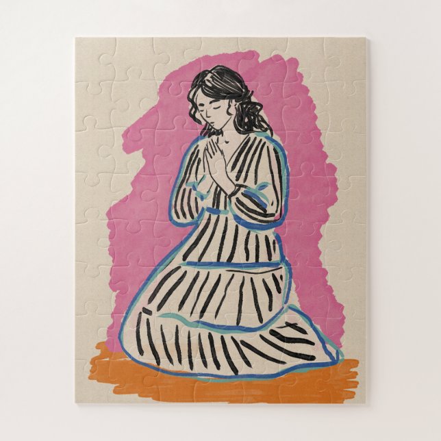 Puzzle Mujer rezando (Vertical)