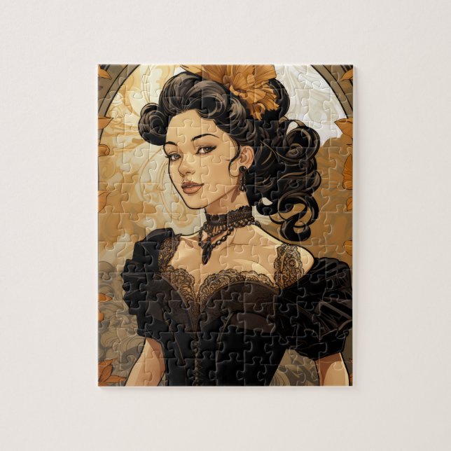 Puzzle Mujer romántica victoriana (Vertical)
